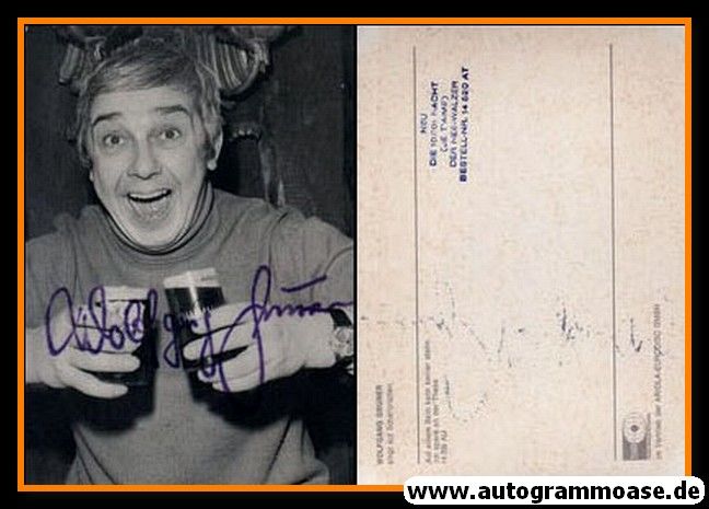 Autogramm Kabarett | Wolfgang GRUNER | 1975 "Auf Einem Bein" (TWR)