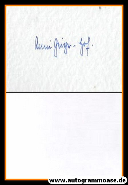 Autograph Literatur | Anni GEIGER-HOF