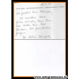 Brief Literatur | Bruno HAMPEL (1972)