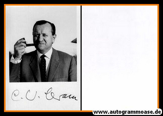 Autogramm Literatur | C. W. CERAM | 1970er (Portrait SW)