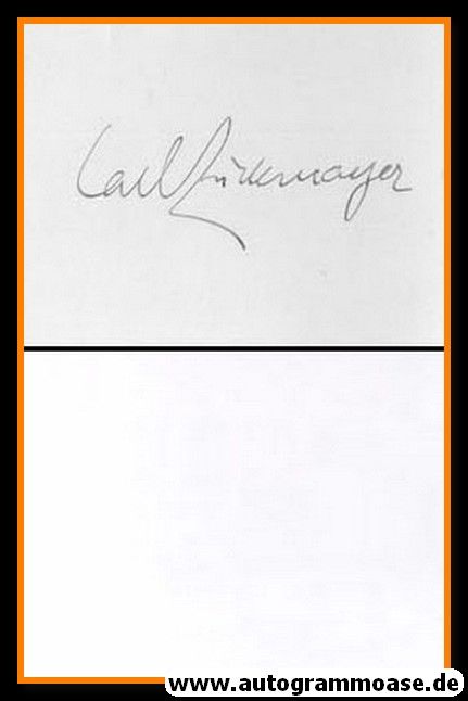 Autogramm Literatur | Carl ZUCKMAYER (Autograph)