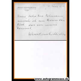 Autogramm Literatur | Dolores VIESER | 1973 (Brief)