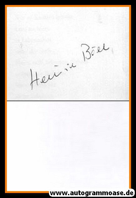 Autogramm Literatur | Heinrich BÖLL (Gedichtsband)