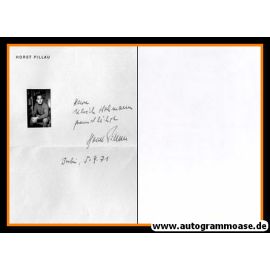 Autogramm Literatur | Horst PILLAU | 1971 (Foto + Brief)