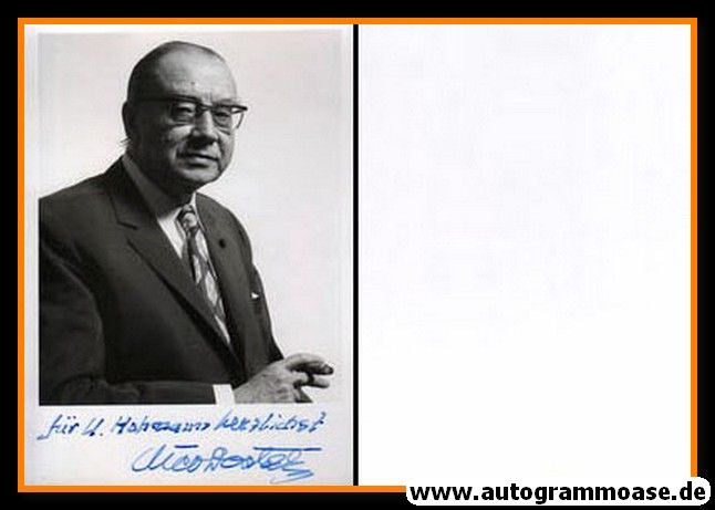 Autogramm Komponist | Nico DOSTAL | 1970er (Portrait SW)
