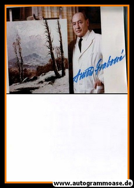 Autogramm Kunst | Georg ARNOLD-GRABONE | 1960er Foto (Portrait Color Gemälde)