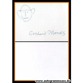 Autogramm Kunst | Gerhard MARCKS (Autograph + Zeichnung)
