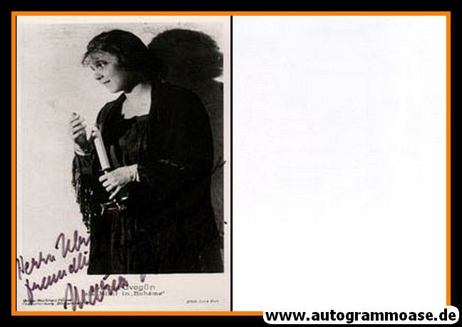 Autogramm Klassik | Maria IVOGÜN | 1910er (Portrait SW) Mimi Boheme