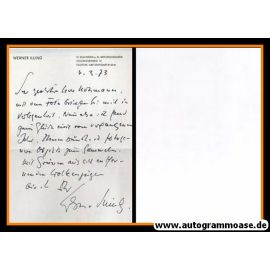 Autogramm Literatur | Werner ILLING | 1973 (Brief)