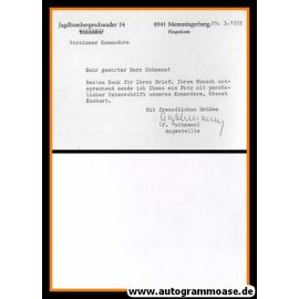 Autogramm Militär | Hans-Jörg KUEBART | 1960er Foto (Portrait SW) Generalleutnant