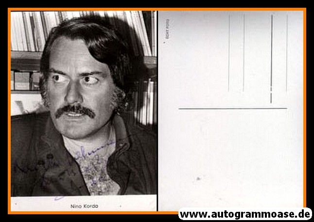 Autogramm Schauspieler | Nino KORDA | 1970er (Portrait SW)
