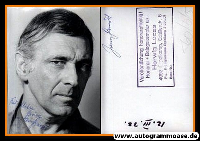 Autogramm Schauspieler | ??? Jannes Germot | 1970er (Portrait SW) 2021-00022