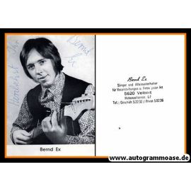 Autogramm Schlager | Bernd EX | 1970er (Portrait SW)