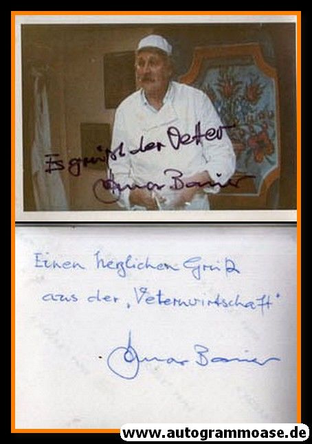 Autogramm Schauspieler | ??? Otmar Bauer | 1970er Foto (Portrait Color) 2021-00023