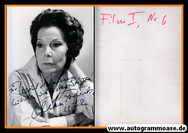 Autogramm Schauspieler | Ellen FRANK | 1970er (Portrait SW)