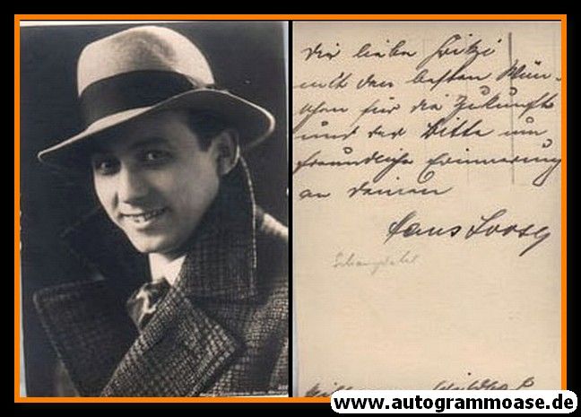 Autogramm Schauspieler | ??? Hans Lerath | 1950er (Portrait SW) 2021-00024