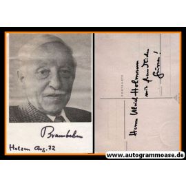 Autogramm Wissenschaft | Hans VON BRAUNBEHRENS | 1970er (Portrait SW)