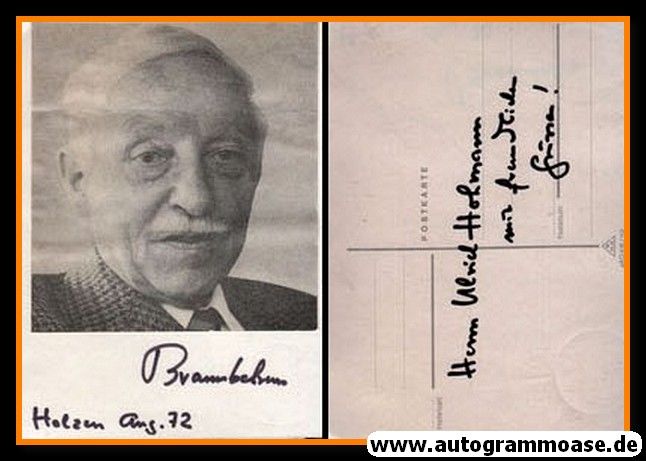 Autogramm Wissenschaft | Hans VON BRAUNBEHRENS | 1970er (Portrait SW)