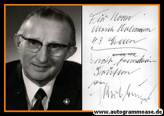 Autogramm | ??? Karl Grunyak | 1970er (Portrait SW) 2021-00028