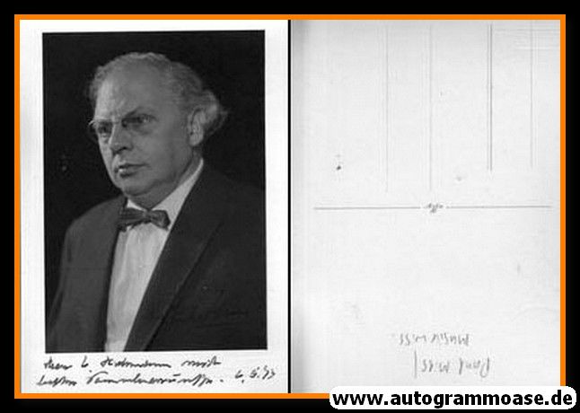 Autogramm Musik | Paul MIES | 1970er (Portrait SW)