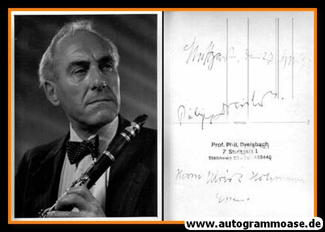 Autogramm Musik | Philipp BREISBACH | 1970er (Portrait SW)
