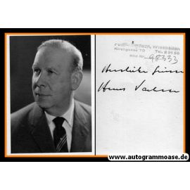 Autogramm | ??? Hans Vachin | 1970er (Portrait SW) 2021-00029