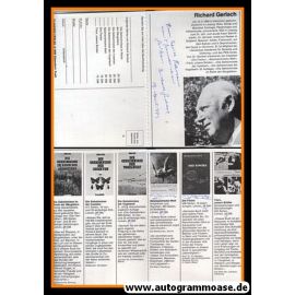 Autogramm Wissenschaft | Richard GERLACH | 1970er (Portrait SW Broschüre) Zoologe