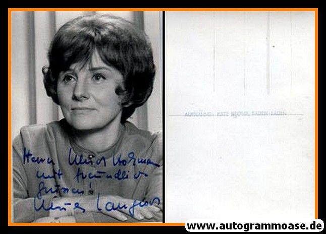 Autogramm Schauspieler | ??? Ulrike Langion | 1970er (Portrait SW) 2021-00030