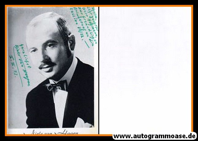 Autogramm Schauspieler | Niels VAN HAAGEN | 1970er (Portrait SW)
