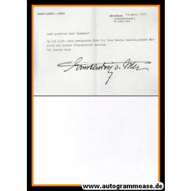 Autogramm Kunst | Ernst-Ludwig VON ASTER | 1973 (Brief)