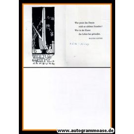 Gedenkkarte Literatur | Walter GÄTTKE (1967)