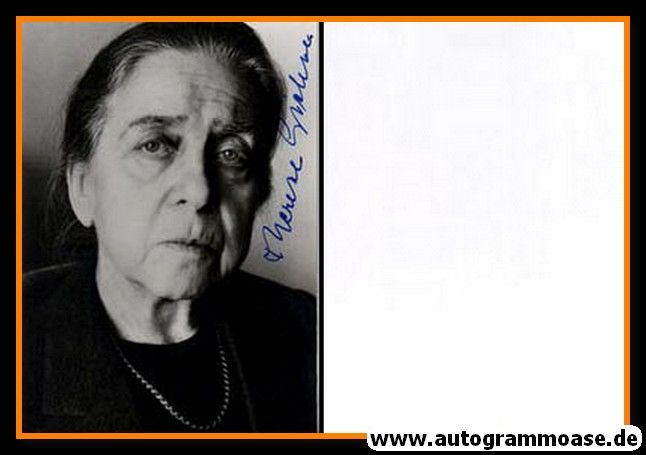 Autogramm Schauspieler | Therese GIEHSE | 1970er (Portrait SW)