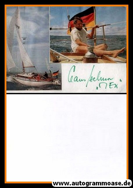 Autogramm Segeln | Claus HELMER | 1980er (Portrait Color)