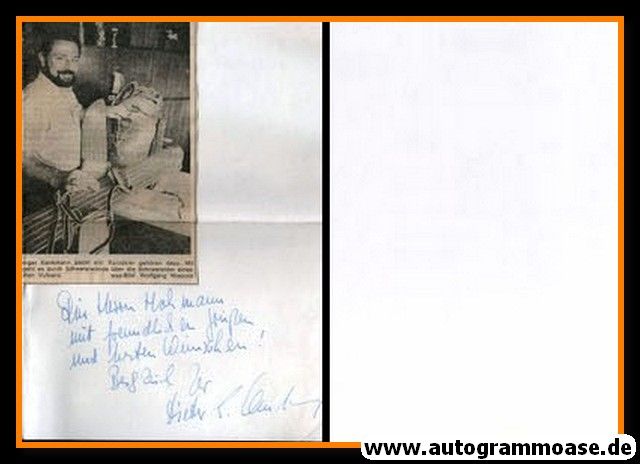 Autogramm Bergsteigen | Dieter E. KENKMANN | 1970er (Portrait SW)