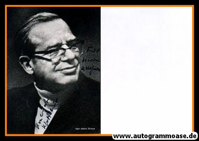 Autogramm Schauspieler | Karl-Heinz STROUX | 1970er (Portrait SW)