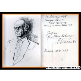 Autogramm Literatur | Cornelius WITT | 1970er (Zeichnung SW)