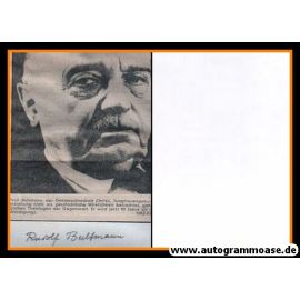 Autogramm Wissenschaft | Rudolf BULTMANN | 1970er (Portrait SW)