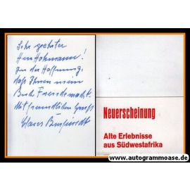 Autogramm Literatur | ??? Claus Burgfeindt | 1970er (Brief Erlebnisse Südwestafrika) 2021-00036