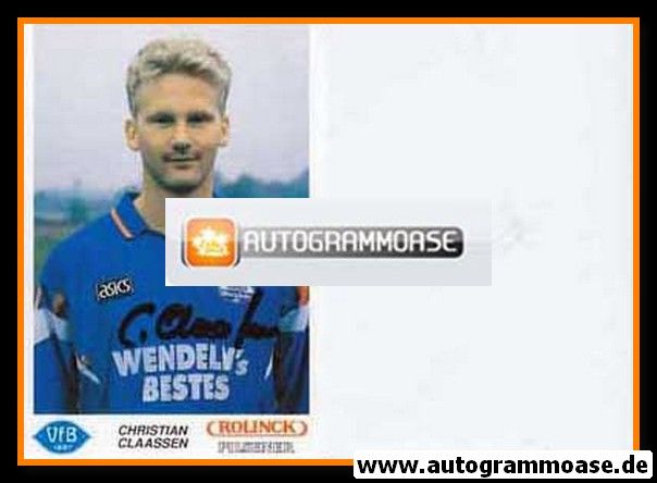 Autogramm Fussball | VfB Oldenburg | 1992 | Christian CLAASSEN