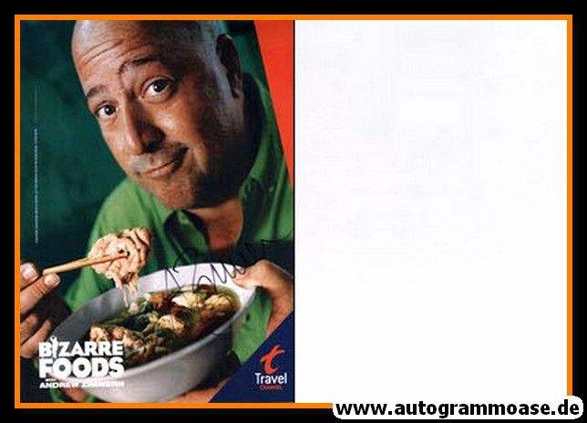 Autogramm TV (USA) | Andrew ZIMMERN | 2000er (Bizarre Foods XL) Fernsehkoch