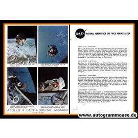 Autogramme Raumfahrt (NASA) | APOLLO 9 EO (Schweickart, Scott) | 1969 Druck (Portrait Color XL)
