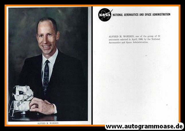 Autogramm Raumfahrt (NASA) | Alfred M. WORDEN | 1966 Druck (Portrait Color XL)