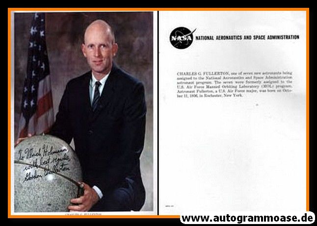 Autogramm Raumfahrt (NASA) | Charles G. FULLERTON | 1969 (Portrait Color XL)