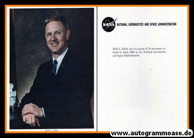 Autogramm Raumfahrt (NASA) | Don L. LIND | 1960er (Portrait Color XL)