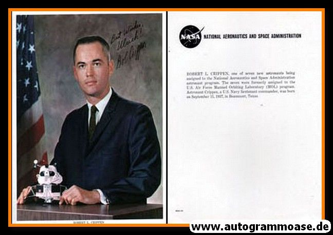 Autogramm Raumfahrt (NASA) | Robert L. CRIPPEN | 1969 (Portrait Color XL)