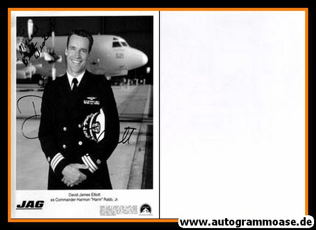 Autogramm Film (Kanada) | David James ELLIOTT | 2003 Foto "JAG" (Harm Rabb) XL