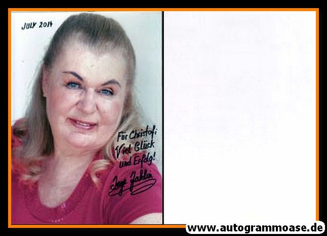 Autogramm Schauspieler | Inge JAKLIN | 2010er Foto (Portrait Color XL) 2