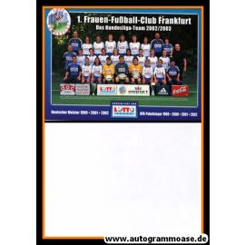 Mannschaftskarte Fussball (D) | 1. FFC Frankfurt | 2002 (XL)