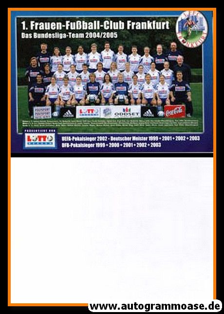 Mannschaftskarte Fussball (D) | 1. FFC Frankfurt | 2004 (XL)