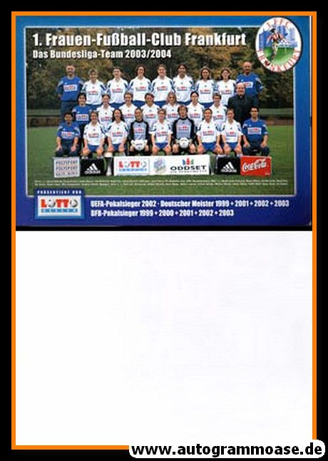 Mannschaftskarte Fussball (D) | 1. FFC Frankfurt | 2003 (XL)